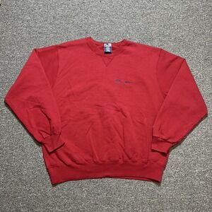 Vintage Champion Red Sweatshirt Crewneck Athletic Apparel XL Embroidered Logo